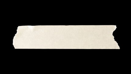 adhesive paper , masking tape isolated on black background