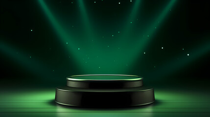 Podium, booth, stage, product background for product display, blank display