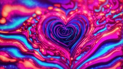 Fototapeta premium abstract background with hearts Valentine's day abstract background. Love concept. 3d rendering