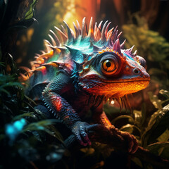 Obraz premium Mythical animal created with Generative Ai