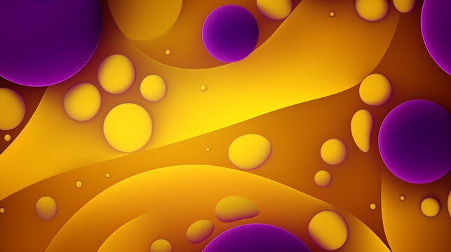 a yellow ball is surrounded by yellow bubbles and rays, in the style of bold outlines, flat colors, webcam, dark azure and orange, back button focus, elongated shapes, drugcore, simple, colorful illus