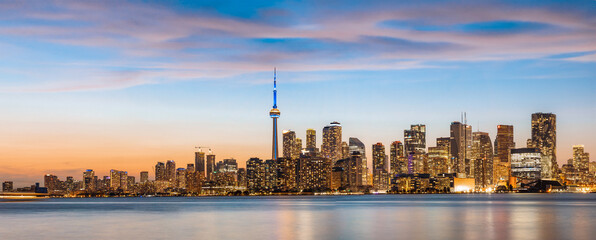 Toronto Skyline as seen from from Toronto Iceland Ward view point