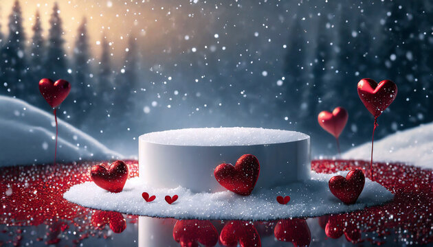 Valentine's Day Product Display Podium