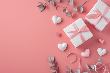 Greeting Card Design for Valentines Day Elements