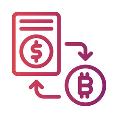 exchange gradient icon