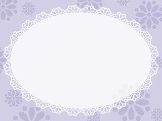 花柄とレースのフレーム