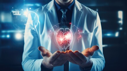 AI Health Teach Application for Medication, futuristic medical concept