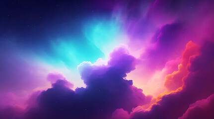 Nano Nebula background image. - obrazy, fototapety, plakaty