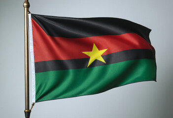 Obraz premium Pan-african flag. African America flag. Juneteenth, Freedom Day. African-American Independence Day. Happy Kwanzaa