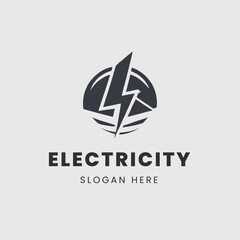 electrical logo in a monochrome