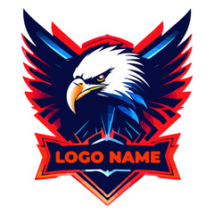 eagle design logo for sport in 3 color