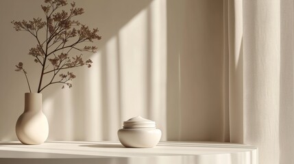 Creamy Texture and Elegant Drapery Wallpaper, generative ai