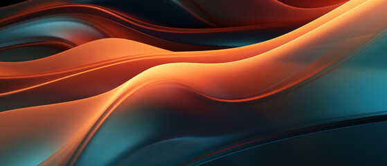 Abstract  waves rendered in silky textures
