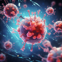 3d illustration of a mast cell