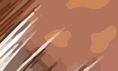 Aesthetic abstract art with a combination of shapes and brown colors. Suitable for background and poster