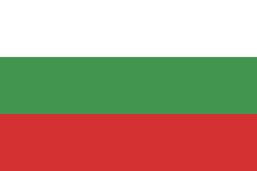 Fototapeta premium Bulgaria flag national emblem graphic element illustration template design. Flag of Bulgaria- vector illustration