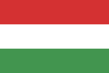 Hungary flag national emblem graphic element illustration template design. Flag of Hungary- vector illustration - obrazy, fototapety, plakaty