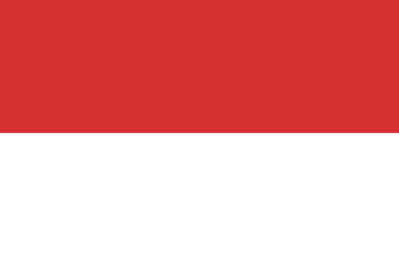 Monaco flag national emblem graphic element illustration template design. Flag of Monaco- vector illustration