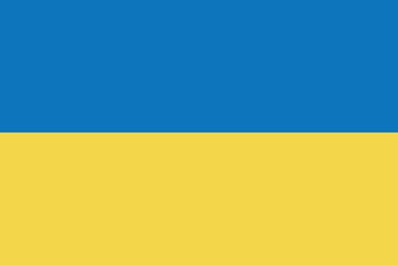 Ukraine flag national emblem graphic element illustration template design. Flag of Ukraine - vector illustration - obrazy, fototapety, plakaty