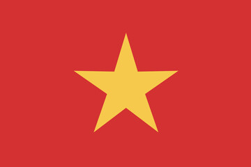 Vietnam flag national emblem graphic element illustration template design. Flag of Vietnam- vector illustration - obrazy, fototapety, plakaty