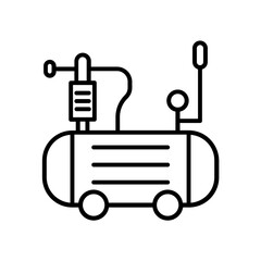 Obraz premium Air Compressor icon. outline icon