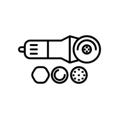 Polisher icon. outline icon