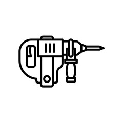 Demolition Hammer icon. outline icon