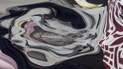 Fluid painting abstract texture intensive color mix wallpaper | Shiny black background shiny dark...
