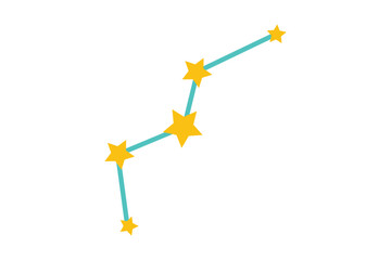 Star Fortune Flat Sticker Design