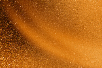 Black dark orange golden red brown shiny glitter abstract background with space. Twinkling glow...