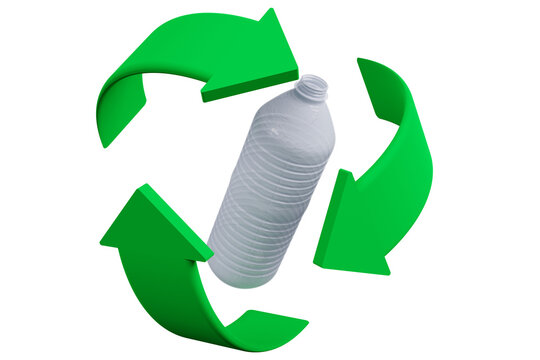 PNG. Trasparente. Plastica. Simbolo riciclaggio. Mondo pulito e ecologico.