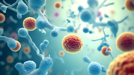 Human cell or embryonic stem cell medicine, human cell biology DNA molecular structure