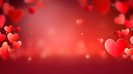 Obraz premium Valentine's Day, love and romance background, background with heart shapes
