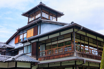 wooden house in the garden