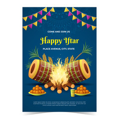 Happy Iftar when Ramadan Month Poster