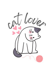 cute cat t shirt design