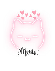 cute cat t shirt design