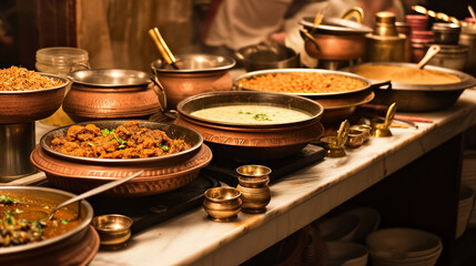 Rich and flavorful Indian curry in afestive setting
