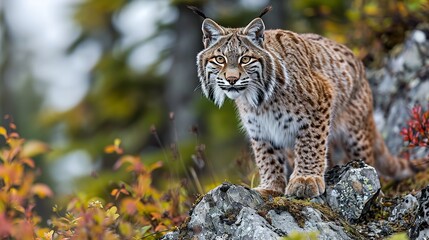 Obraz premium lynx in the snow