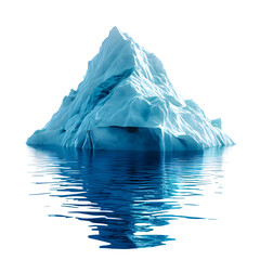 Iceberg on Transparent Background. Generative AI