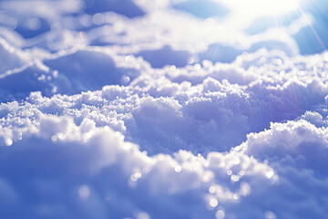 Fresh clean powder snow background texture