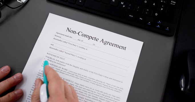 Non Compete Agreement. Business Competition Contract