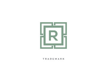 R letter vector trademark brand logo