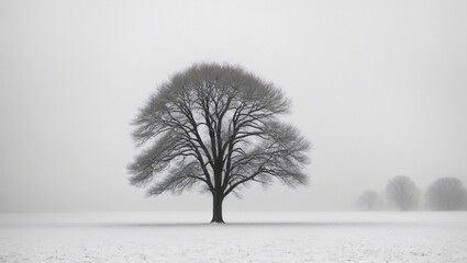 tree in snow