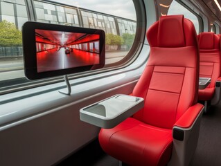 Fototapeta premium Clean Train Interior