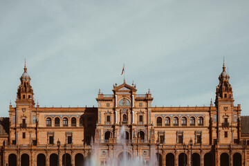 Plaza de España in Sevilla Spanien 