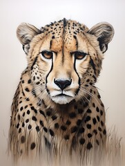 Hand-drawn Wildlife Artistry: Captivating Animal Art for Stunning Wall Hangings