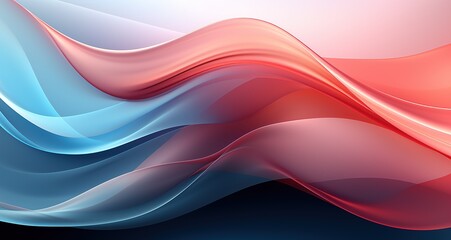 Abstract red wave background. Created with AI