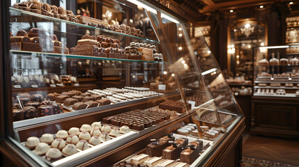 Elegance in Chocolate: Tempting Display Cases