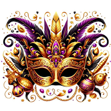 recommend clip art: Mardi Gras mask clipart. generative ai